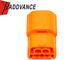 2 Hole Orange Automotive HX Sealed Female Connector 6189-0891