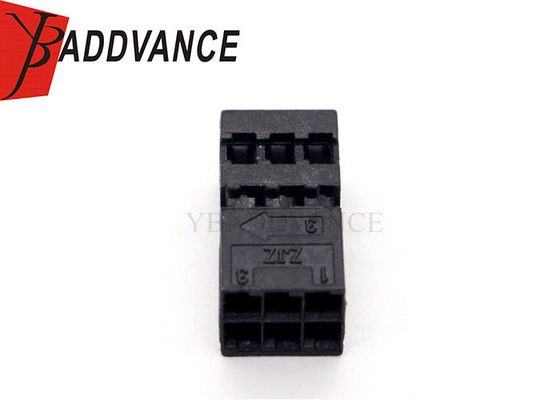 6 Pin Female Electrical Automotive Connector Black With Terminals For Car