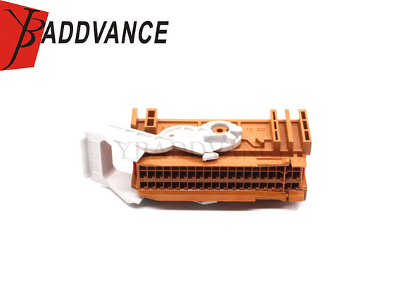 Brown Automotive 60 Pin Female Wire Harness Pbt Gf20 Electric Connectors