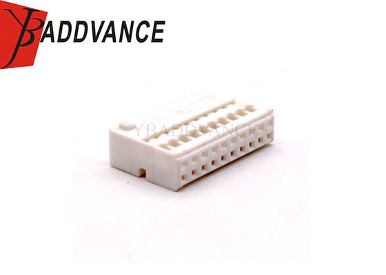 20 Pin Female Unsealed White Electric FCI Automobile Connector For Car