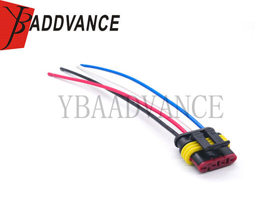 282088-1 282106-1 AMP Superseal 1.5 Series 4 Pin Female Male IP67 US CAR Connector Pigtail