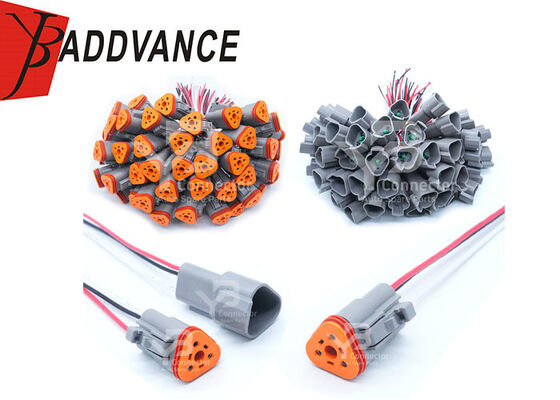 Αυτοκινητοβιομηχανικές ηλεκτρικές συσκευές DT06-3S DT04-3P Γερμανική σειρά DT θηλυκό αρσενικό 3 πιν σύνδεσμος Pigtails Αδιάβροχο