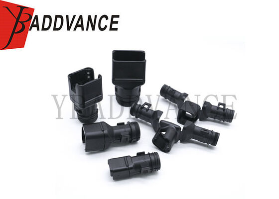 1011-227-0205 Deutsch DT Σειρά Ευθεία Μαύρο Κάλυμμα Συνδέσμου για 2 3 4 6 8 12 Θηλυκό Βύσμα