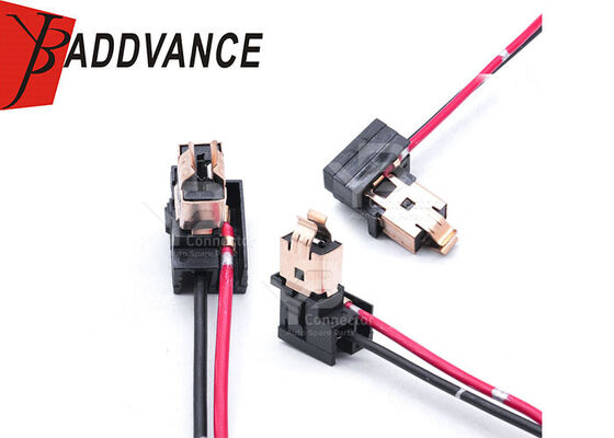 H1 H3 Zoccolo per lampadina per auto in bachelite con nucleo in rame, spina storta, accessori per cablaggio a 2 pin